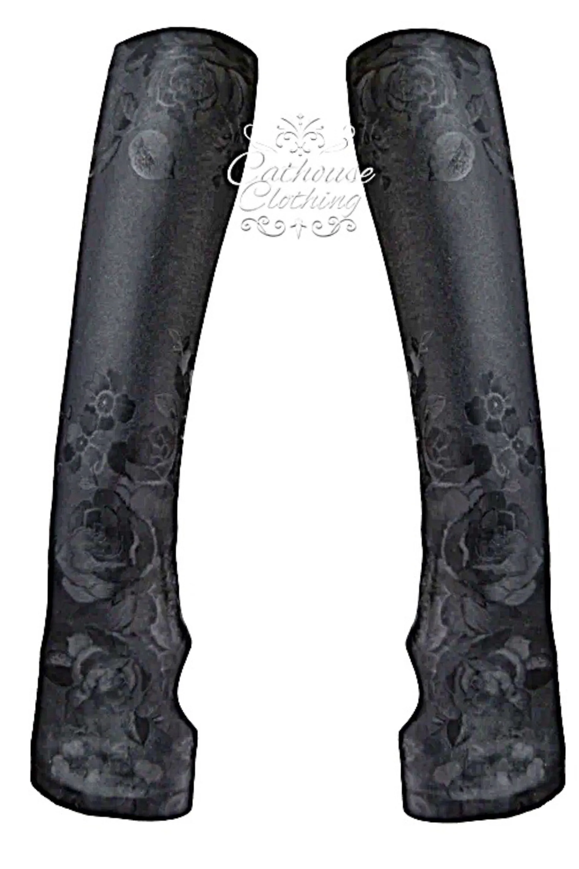 Etched rose gloves
