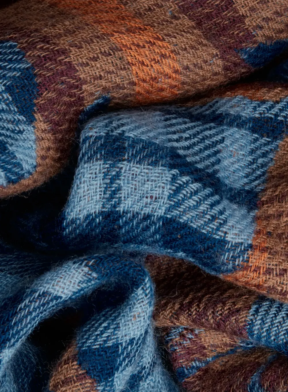 Etole 100 Jacquard Scarf in Navy
