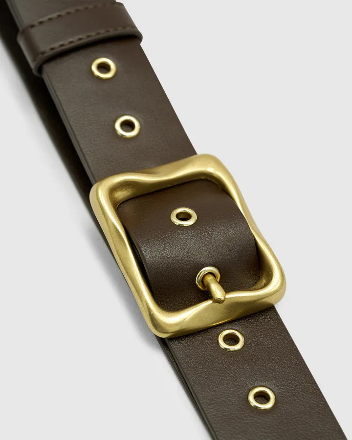 Everyday Belt - Chocolate/Gold