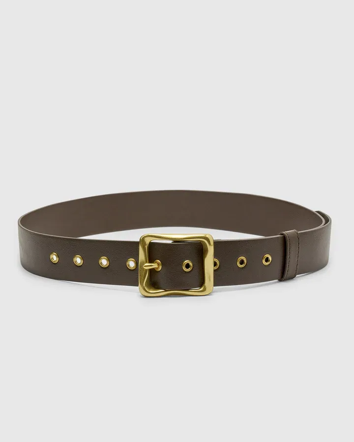 Everyday Belt - Chocolate/Gold