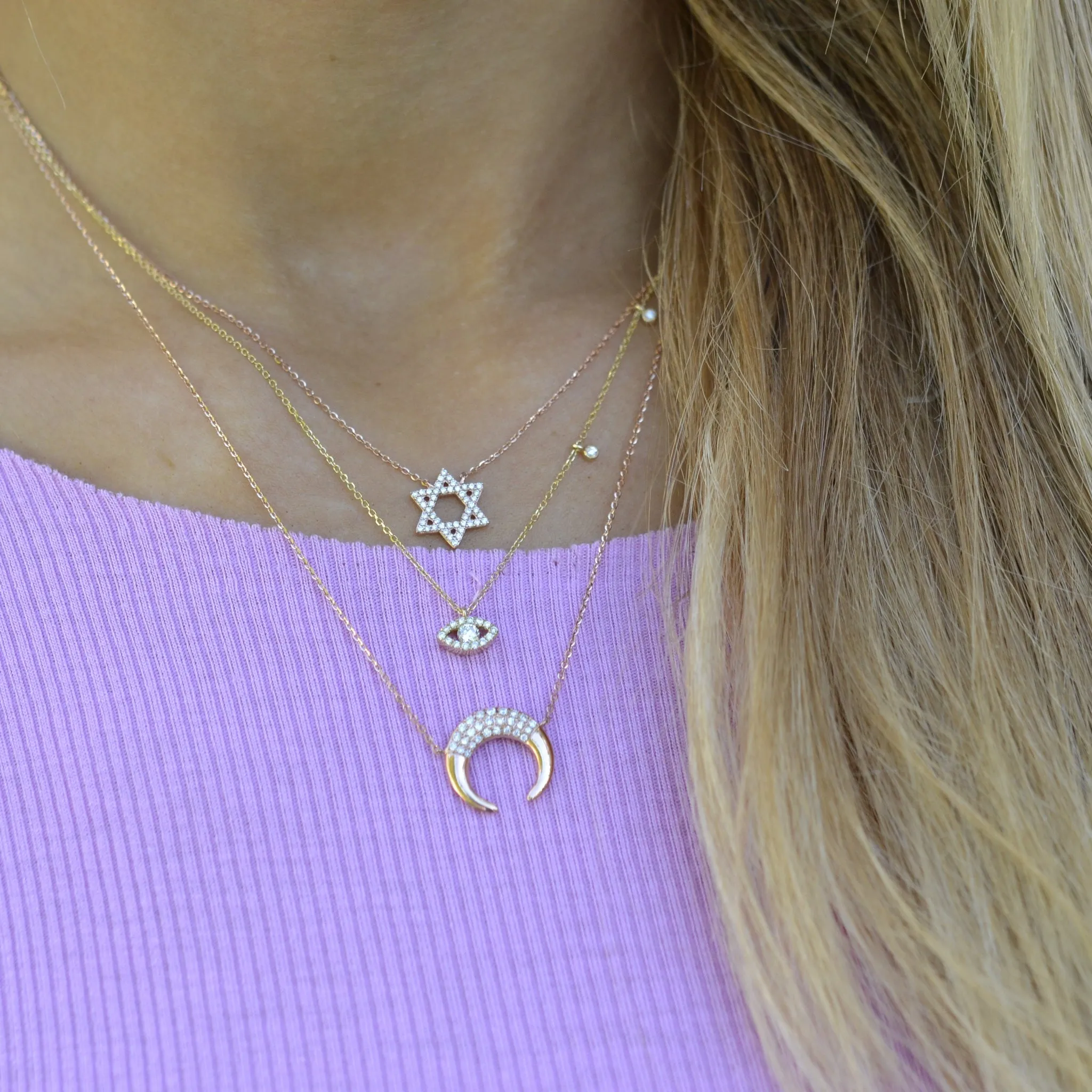 Evil Eye Droplet Necklace