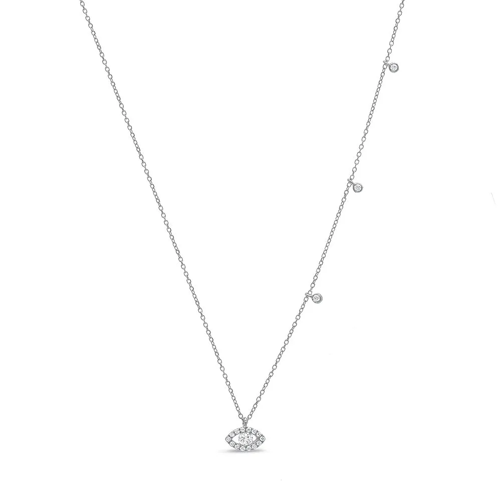 Evil Eye Droplet Necklace