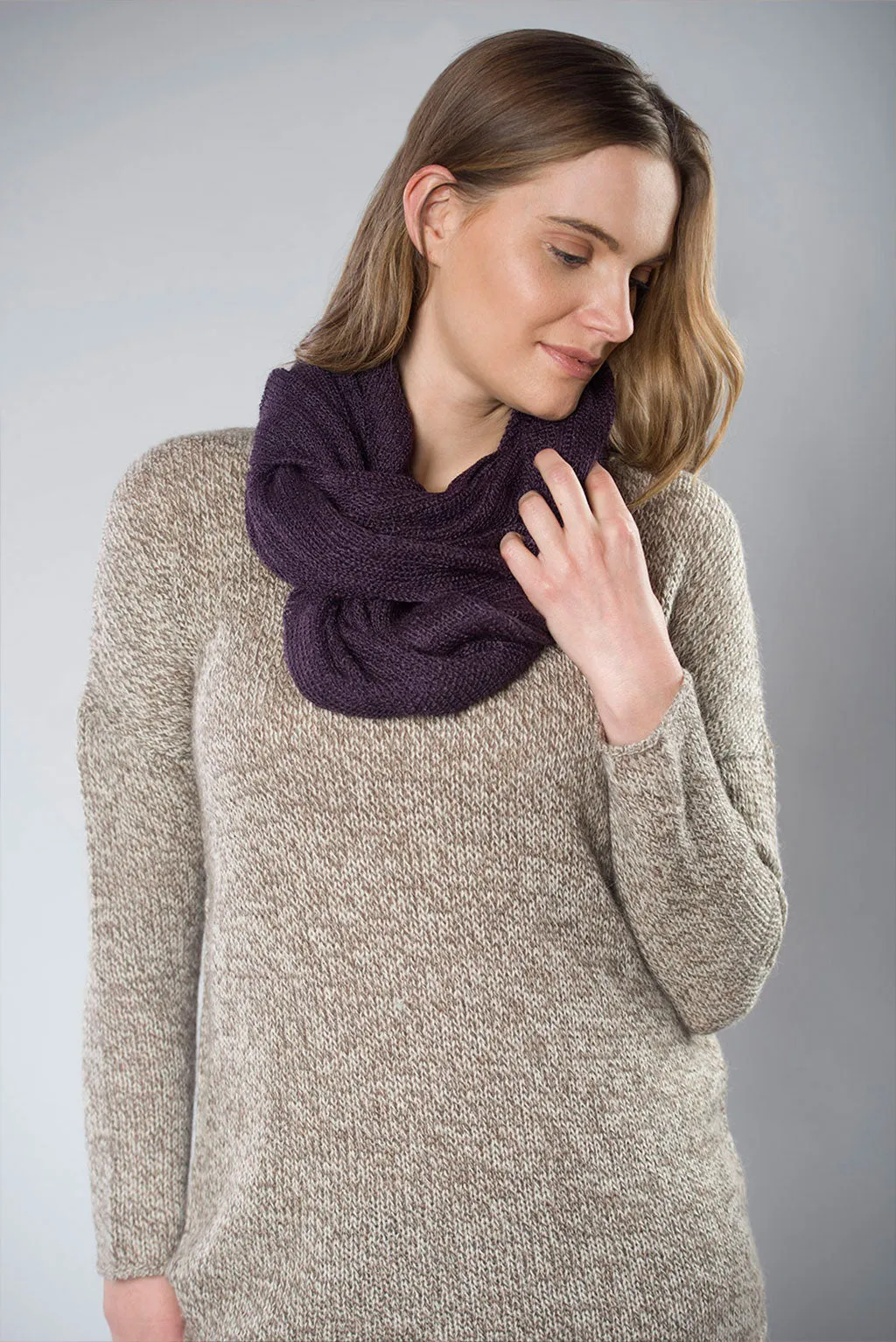 Evita Cashllama & Silk Infinity Scarf