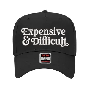 Expensive & Difficult Embroidered Solid Baseball Cap