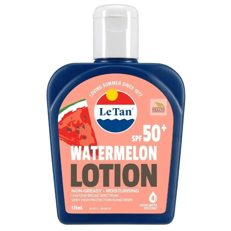 [Expiry: 11/2026] Le Tan SPF 50  Watermelon Sunscreen Lotion 125mL