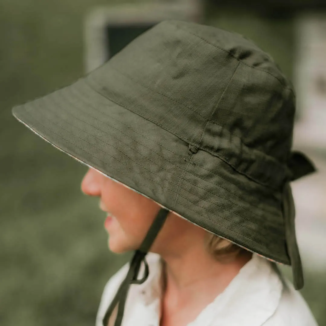 'Explorer' Reversible Classic Bucket Hat | Gwen/Moss