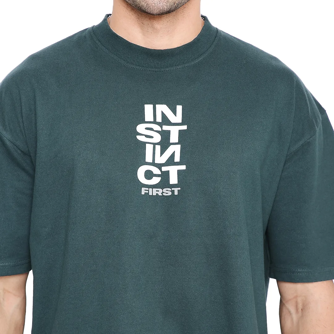 Faded bottle Green - Oversized T-shirt