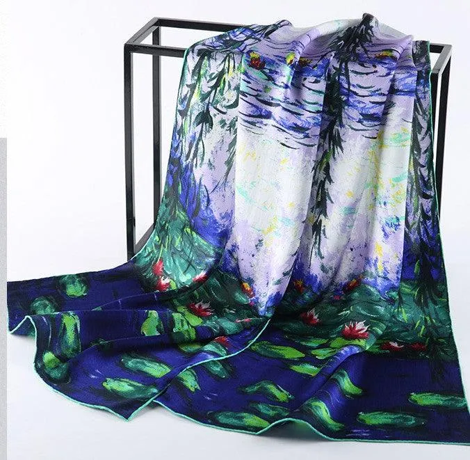 Famous Art Inspired Silk Scarves