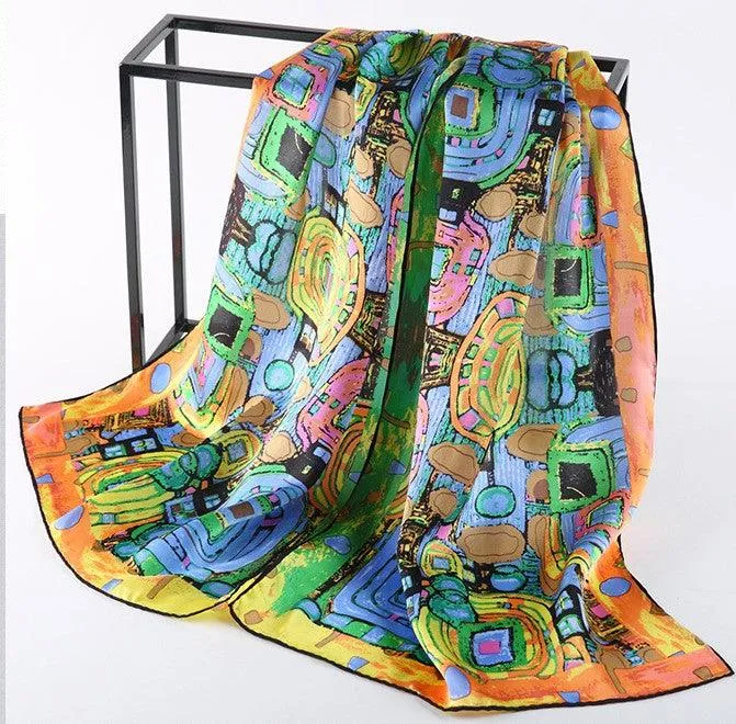 Famous Art Inspired Silk Scarves