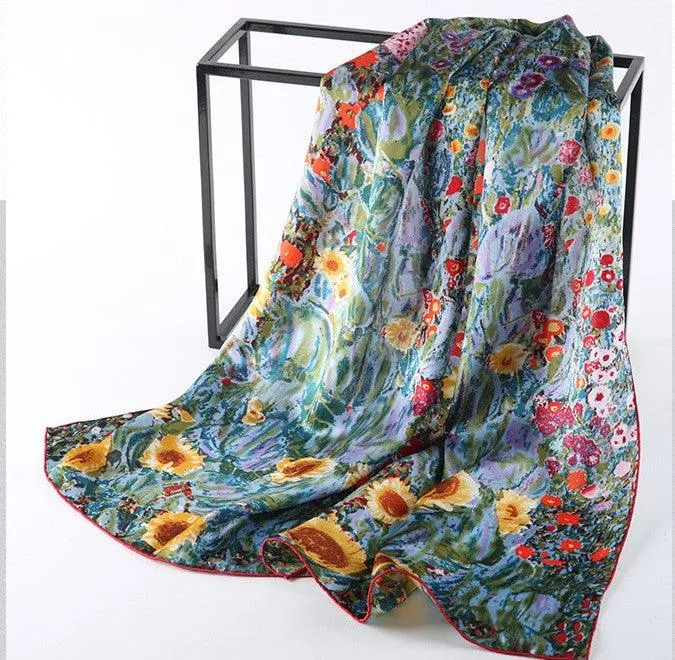 Famous Art Inspired Silk Scarves