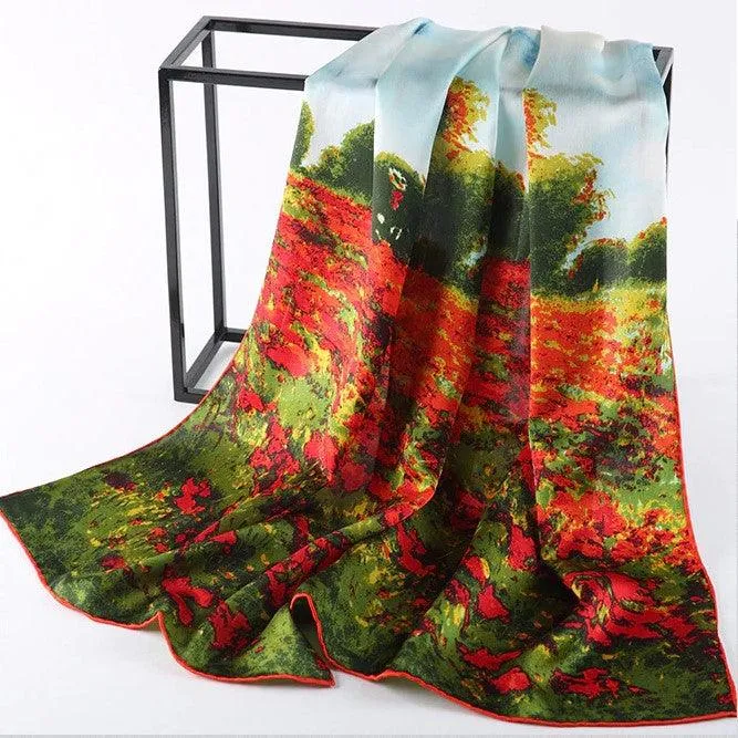 Famous Art Inspired Silk Scarves