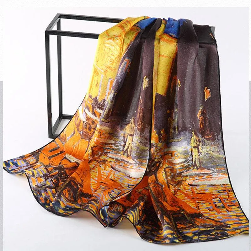 Famous Art Inspired Silk Scarves