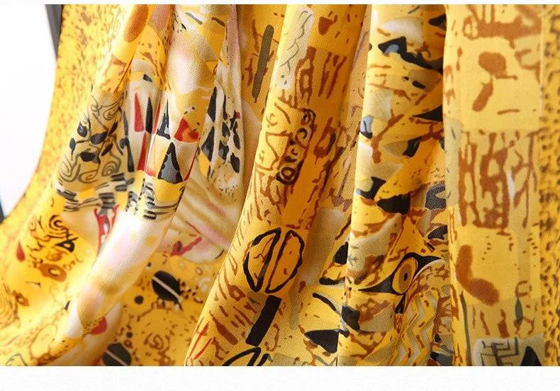 Famous Art Inspired Silk Scarves