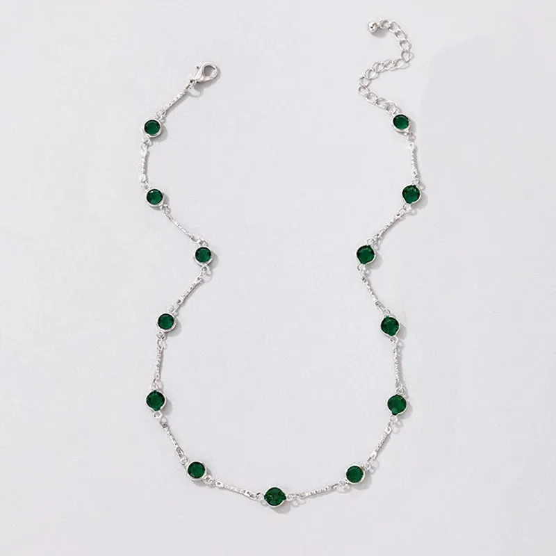 Fashion Simple Candy Color Tassel Necklace