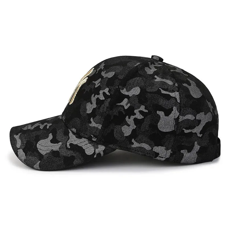Fashionable Camouflage Baseball Caps - Spring Autumn Snapback Hats for Men Women, Casual Sport Caps