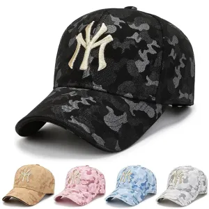 Fashionable Camouflage Baseball Caps - Spring Autumn Snapback Hats for Men Women, Casual Sport Caps