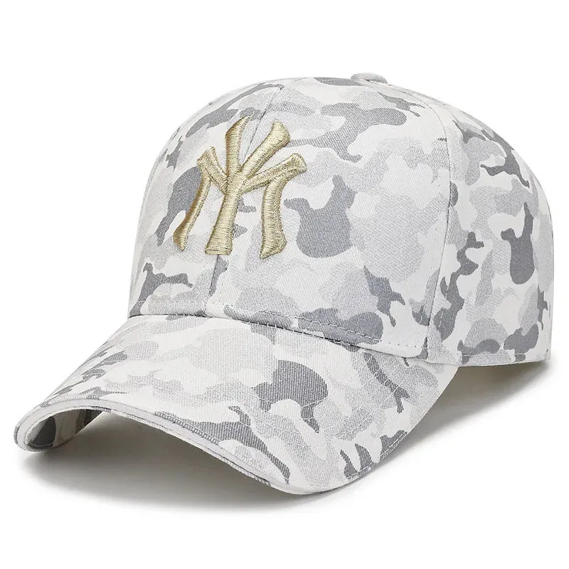 Fashionable Camouflage Baseball Caps - Spring Autumn Snapback Hats for Men Women, Casual Sport Caps