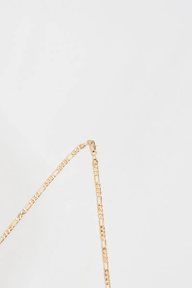 Figaro Chain Necklace - Gold