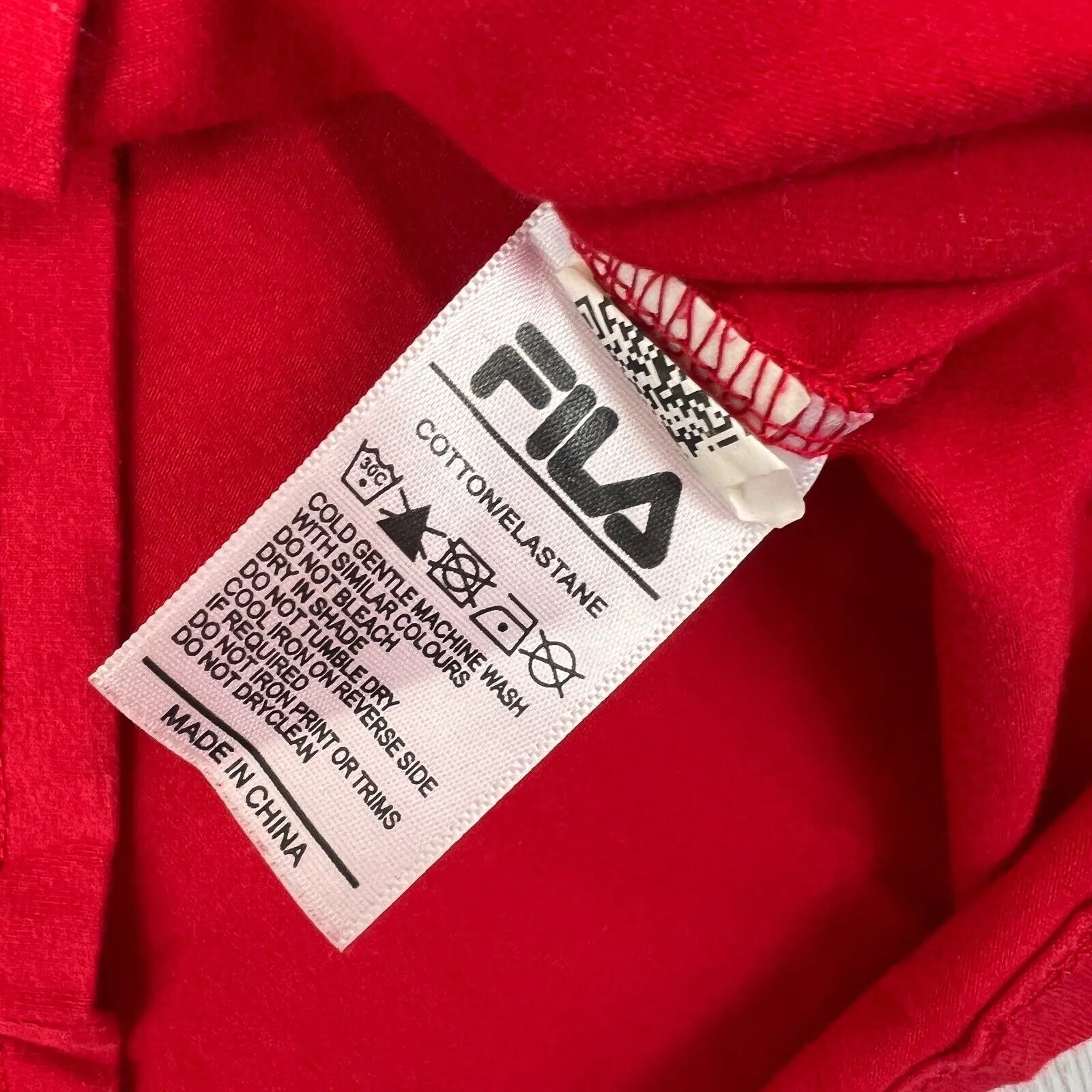 Fila Womens Red Cropped T-Shirt Size Small (2 Shirts)
