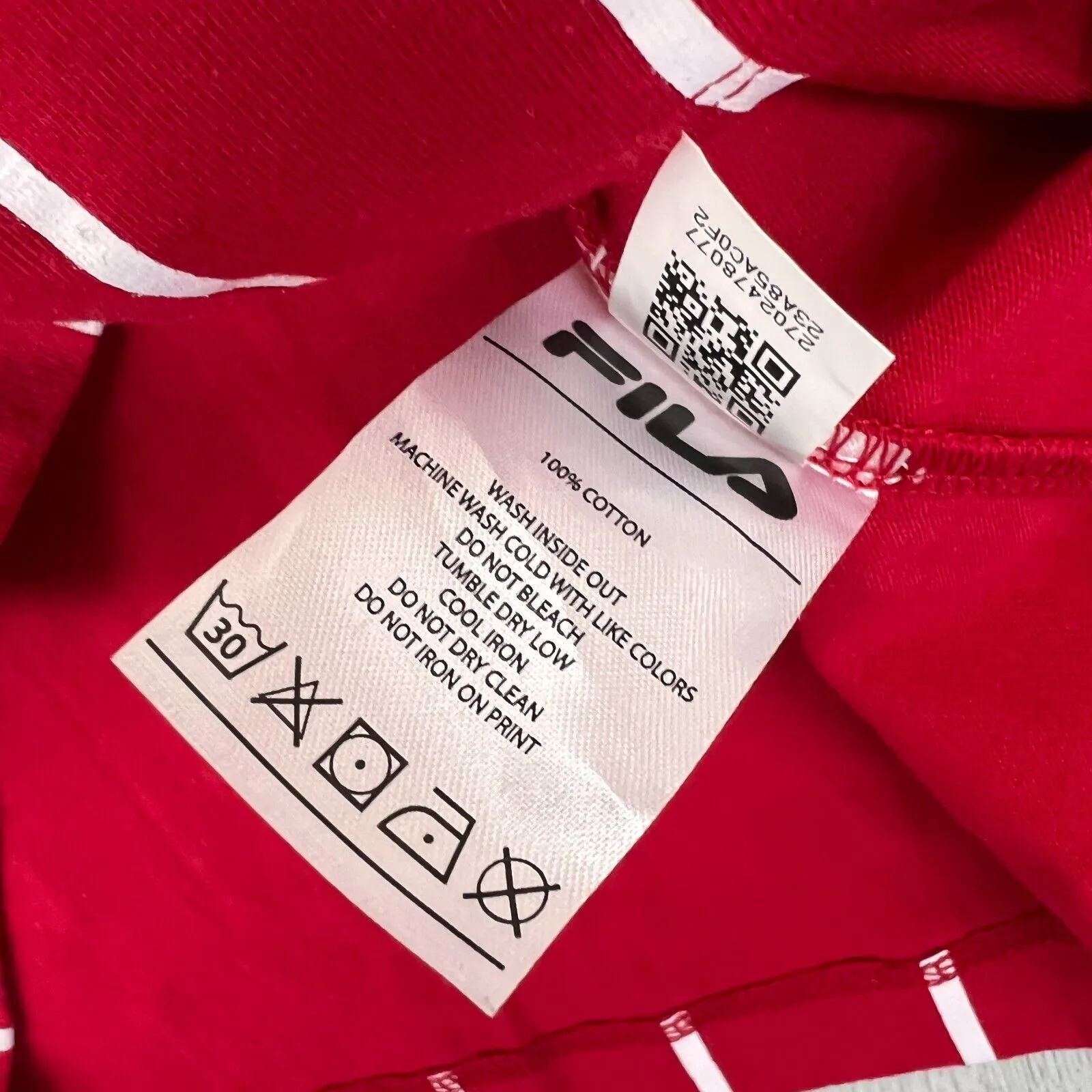 Fila Womens Red Cropped T-Shirt Size Small (2 Shirts)