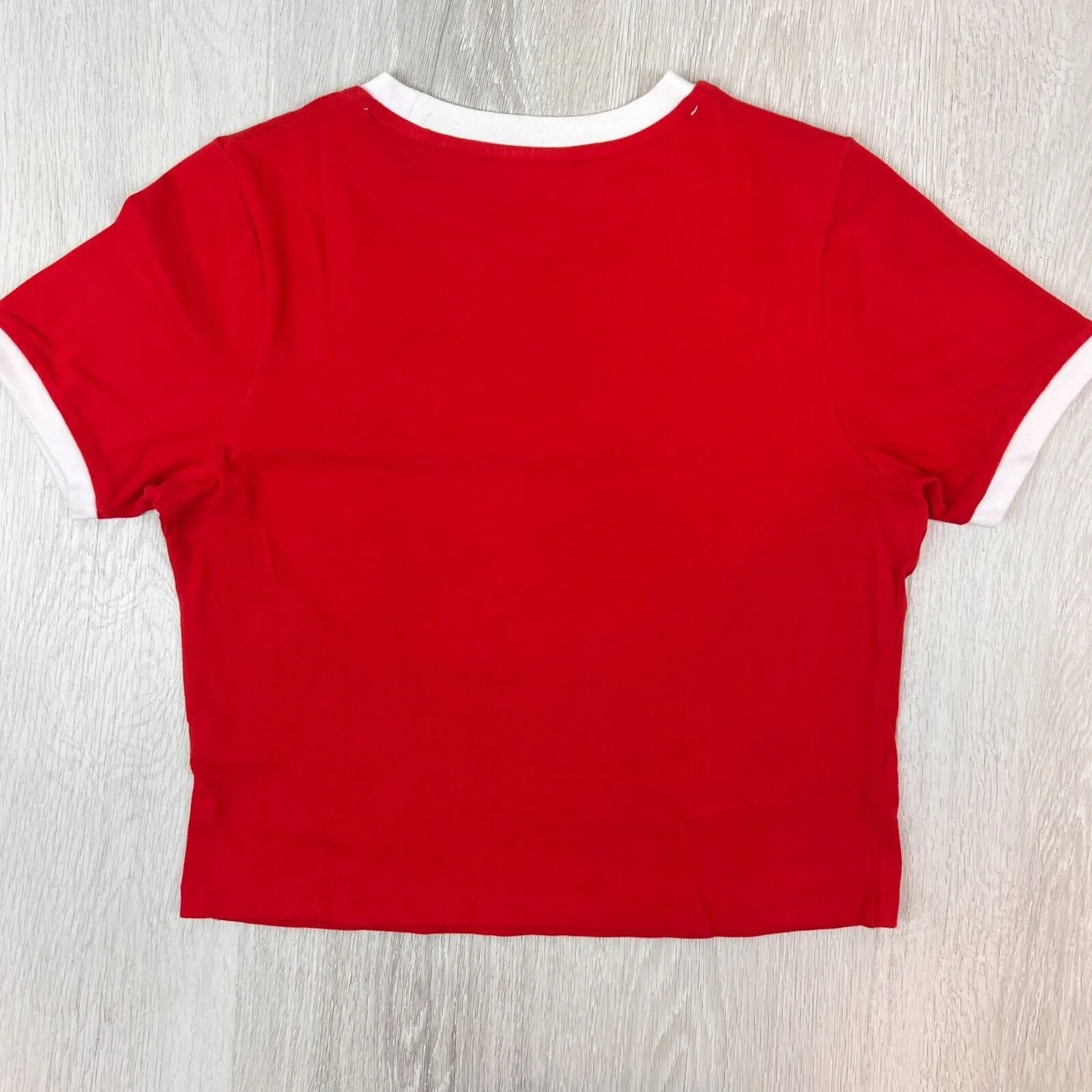 Fila Womens Red Cropped T-Shirt Size Small (2 Shirts)