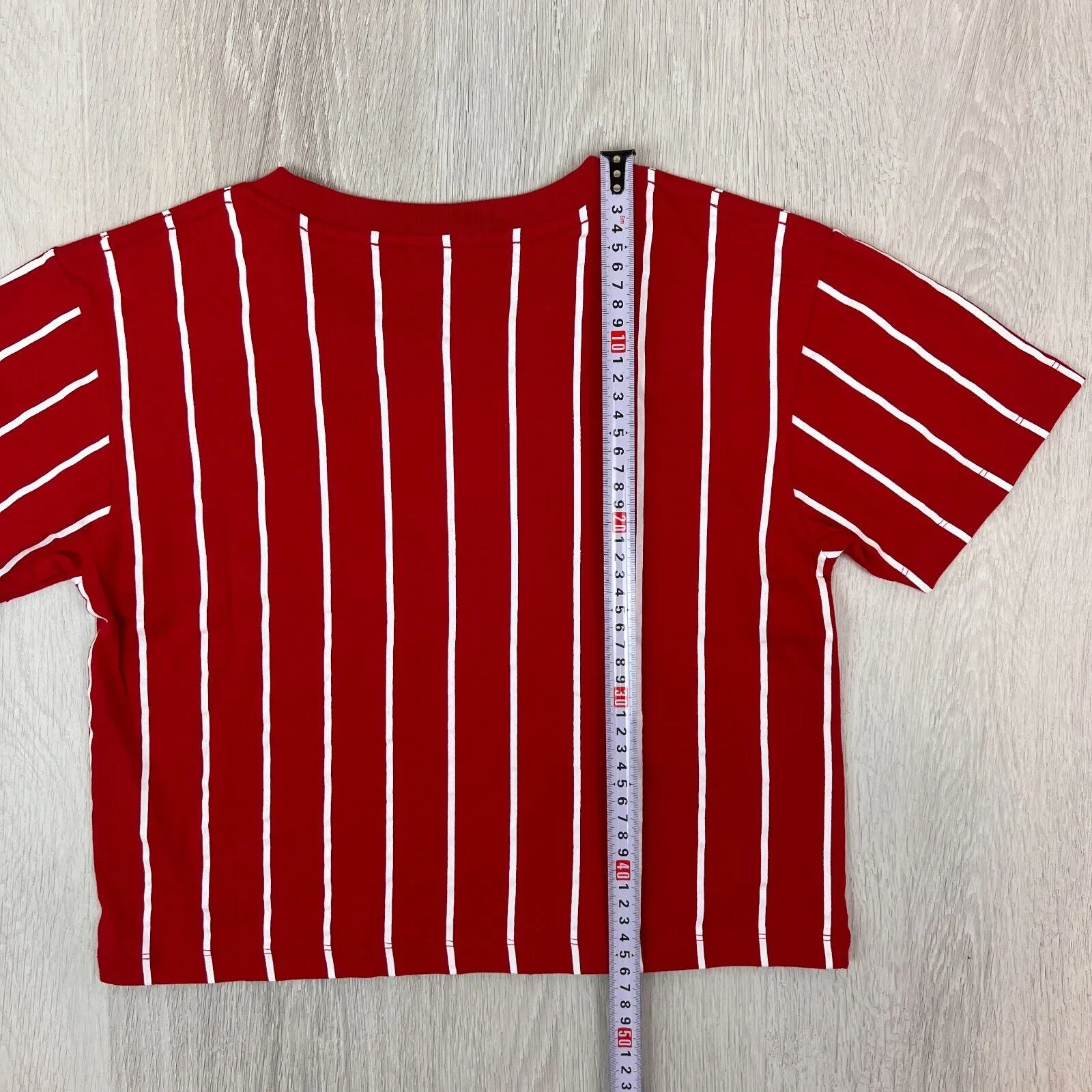 Fila Womens Red Cropped T-Shirt Size Small (2 Shirts)