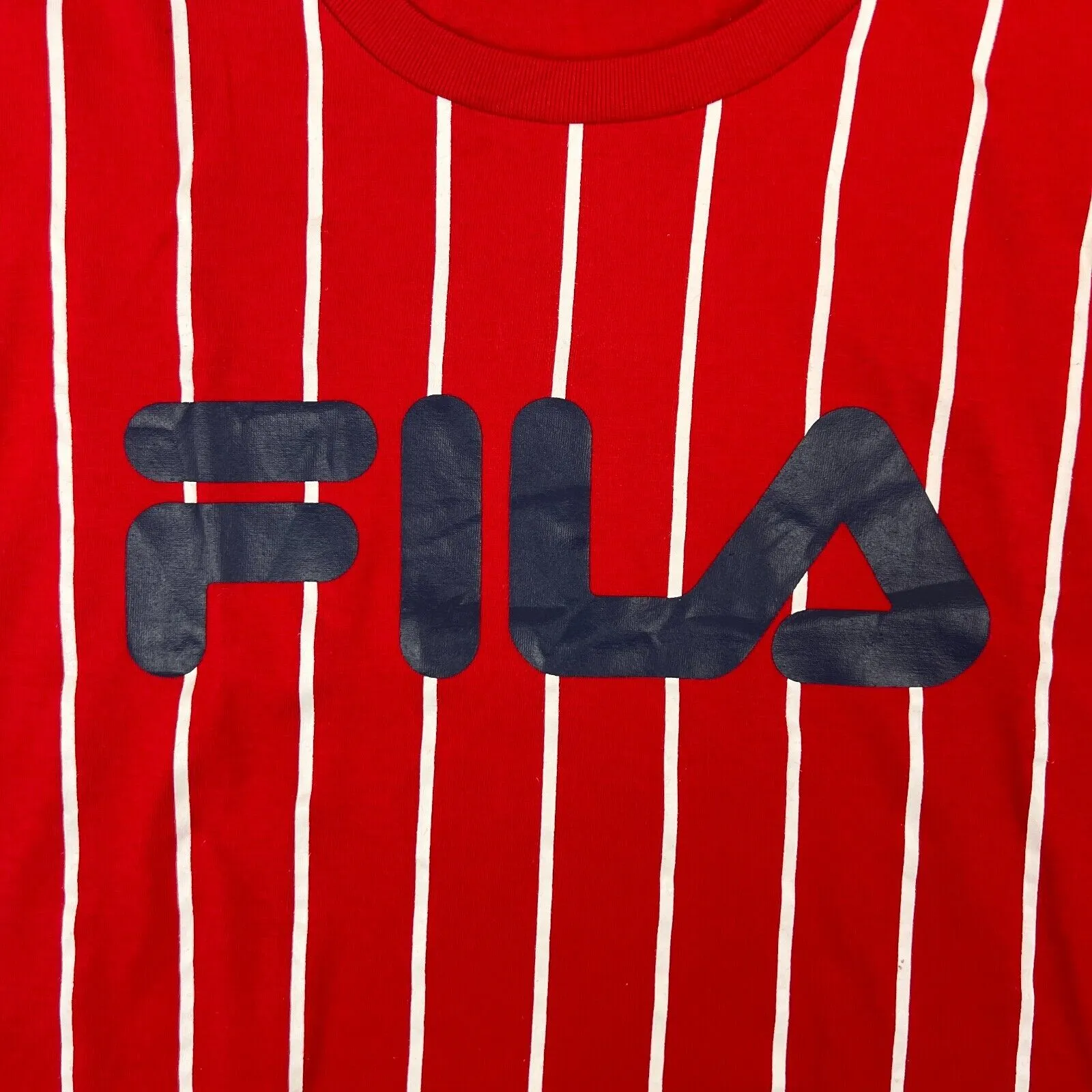 Fila Womens Red Cropped T-Shirt Size Small (2 Shirts)