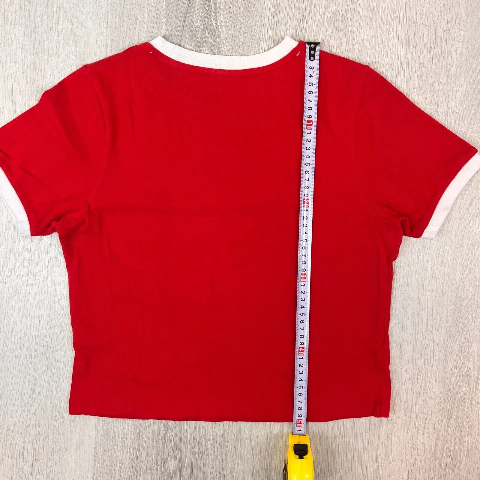 Fila Womens Red Cropped T-Shirt Size Small (2 Shirts)