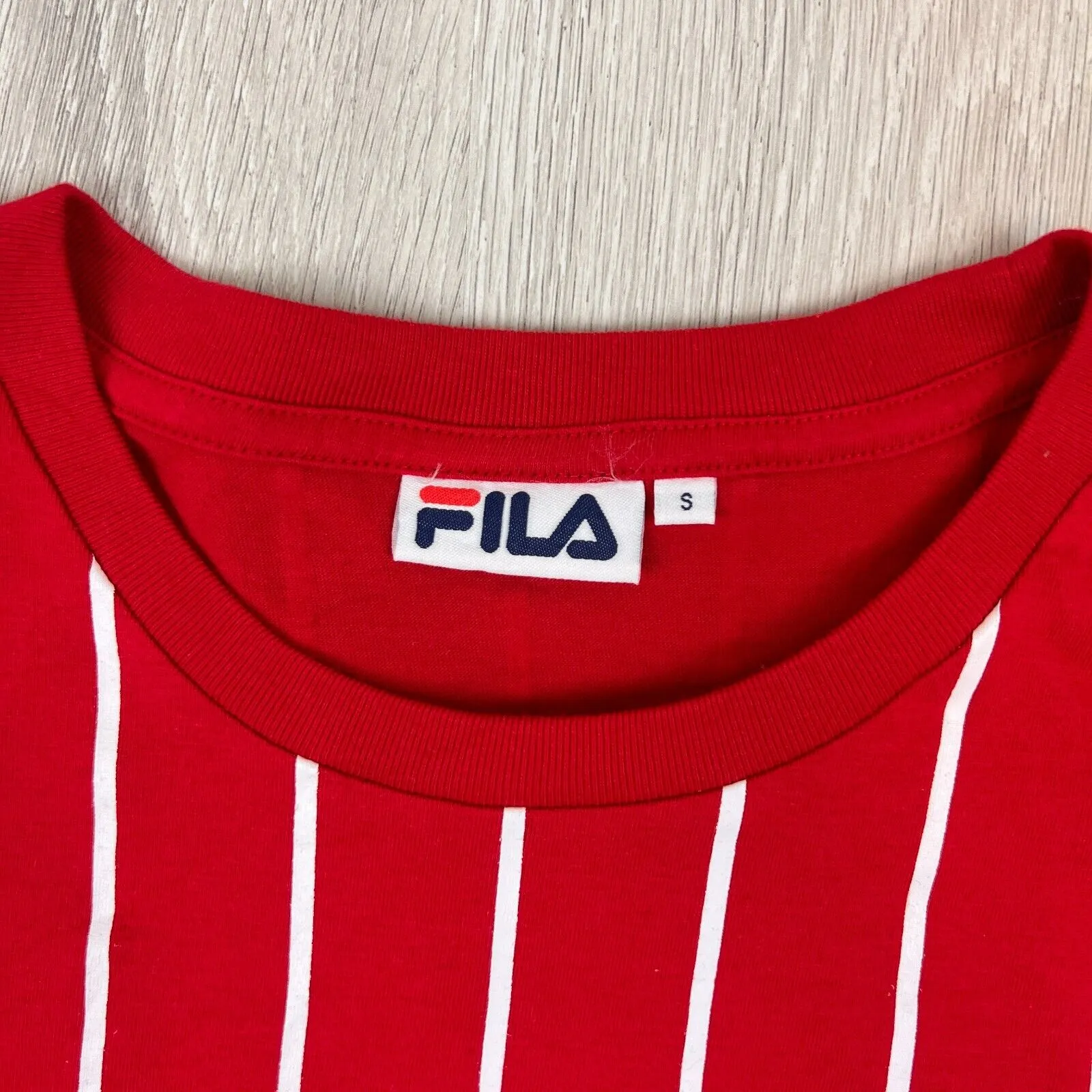 Fila Womens Red Cropped T-Shirt Size Small (2 Shirts)