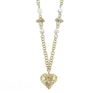 Filigree Heart Pendant Necklace