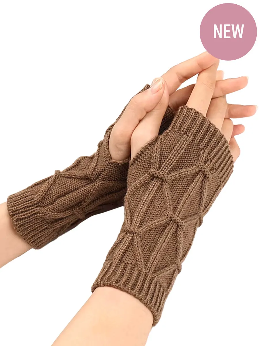 Fingerless Gloves - Nutmeg**