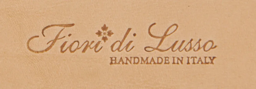 Fiori Di Lusso Caramel Brown Bridle Leather Belt