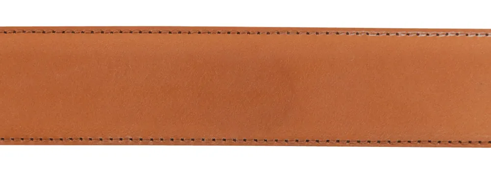 Fiori Di Lusso Caramel Brown Bridle Leather Belt