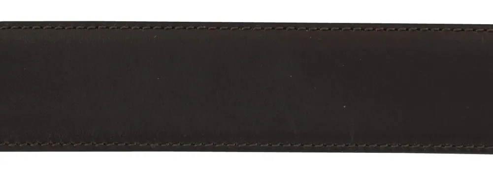 Fiori Di Lusso Dark Brown Leather Belt