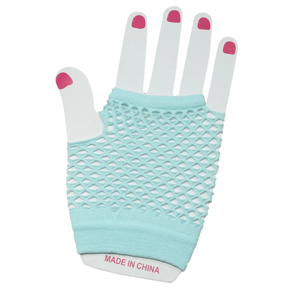 Fishnet Fingerless Gloves Short