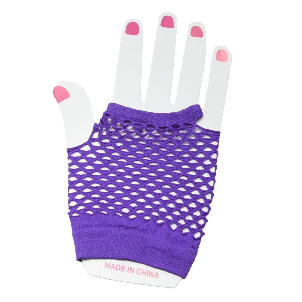 Fishnet Fingerless Gloves Short