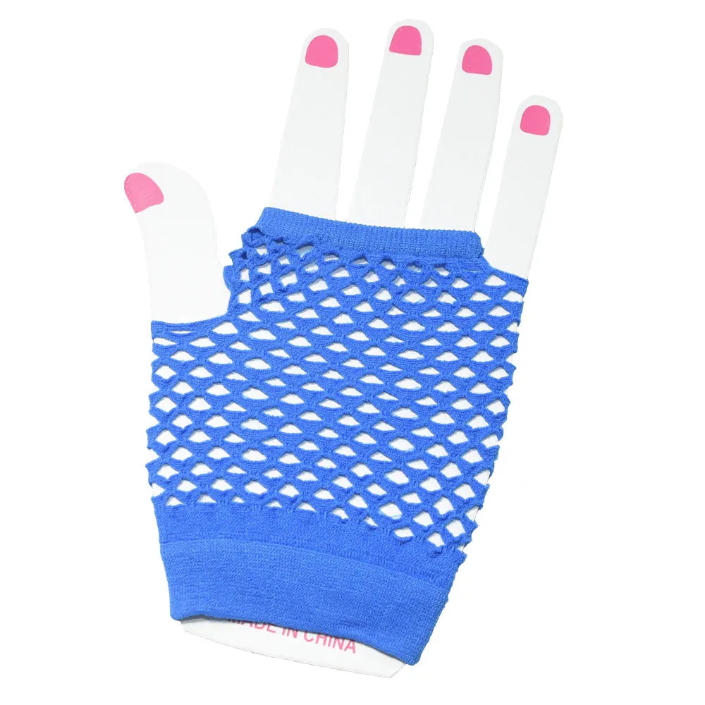 Fishnet Fingerless Gloves Short