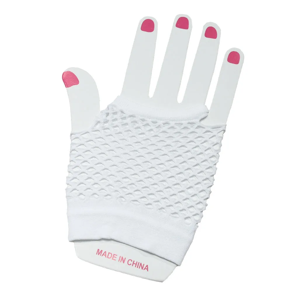 Fishnet Fingerless Gloves Short