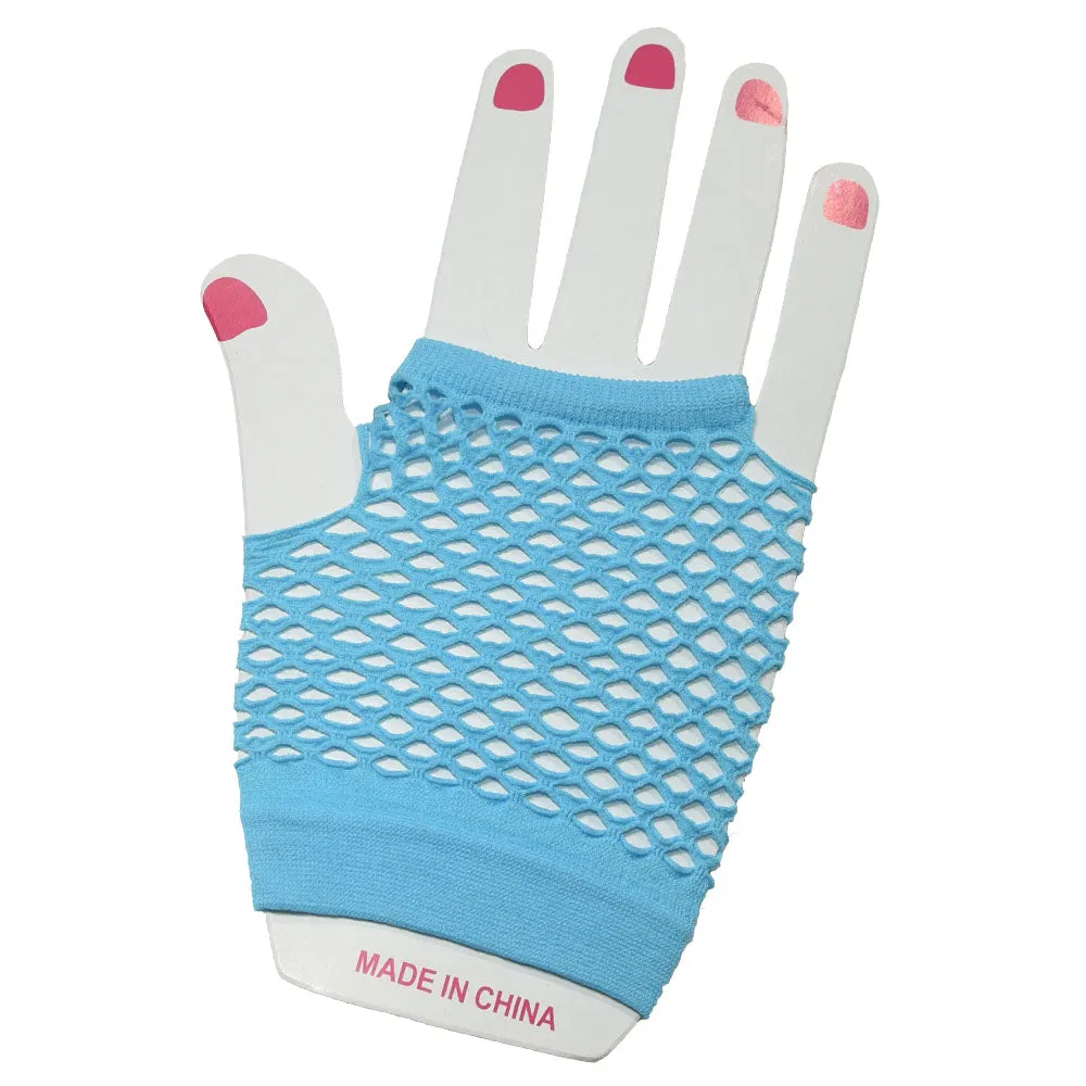 Fishnet Fingerless Gloves Short