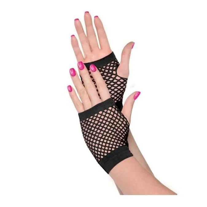 Fishnet Gloves Black