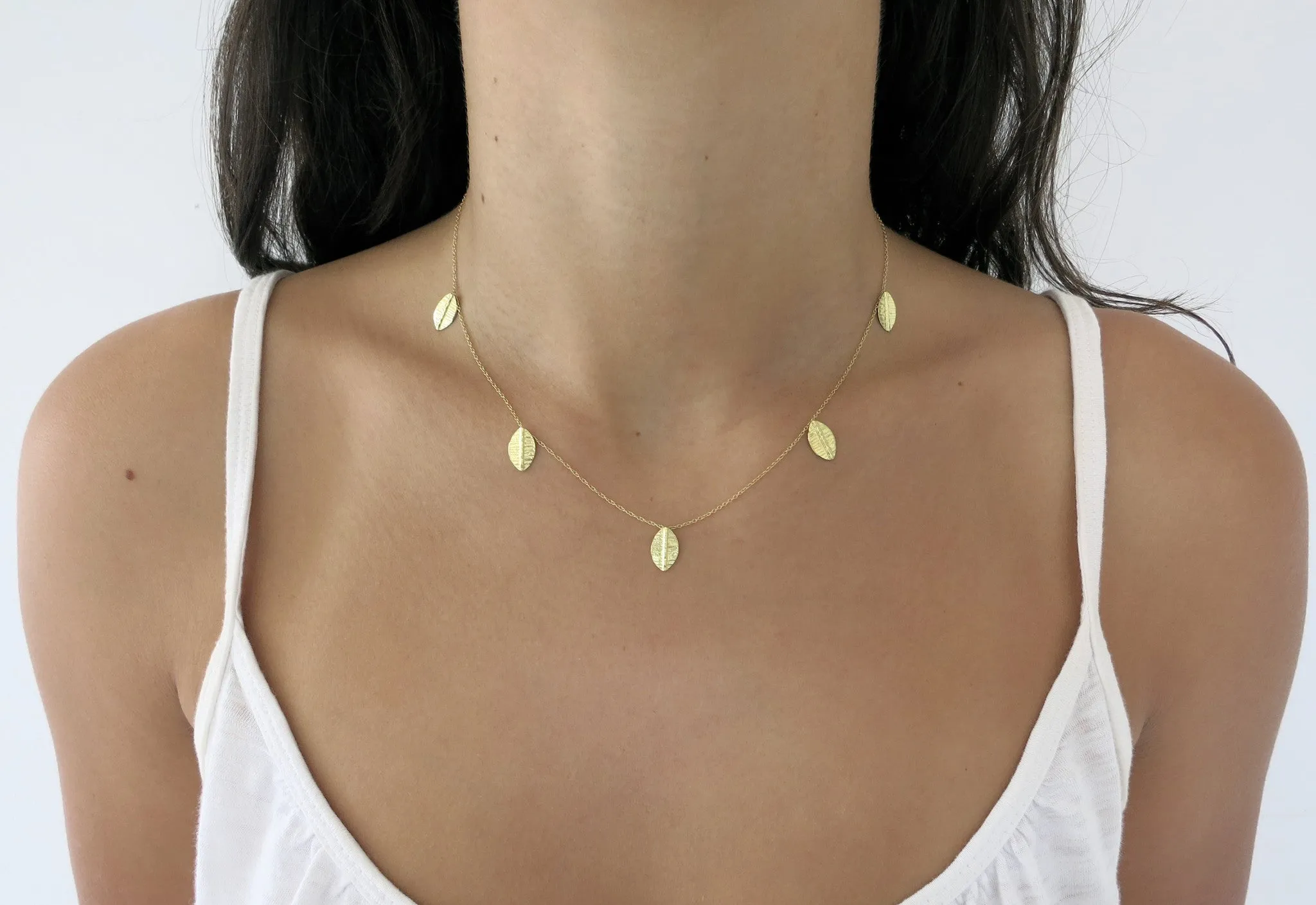 Five Leaf Shape Necklace