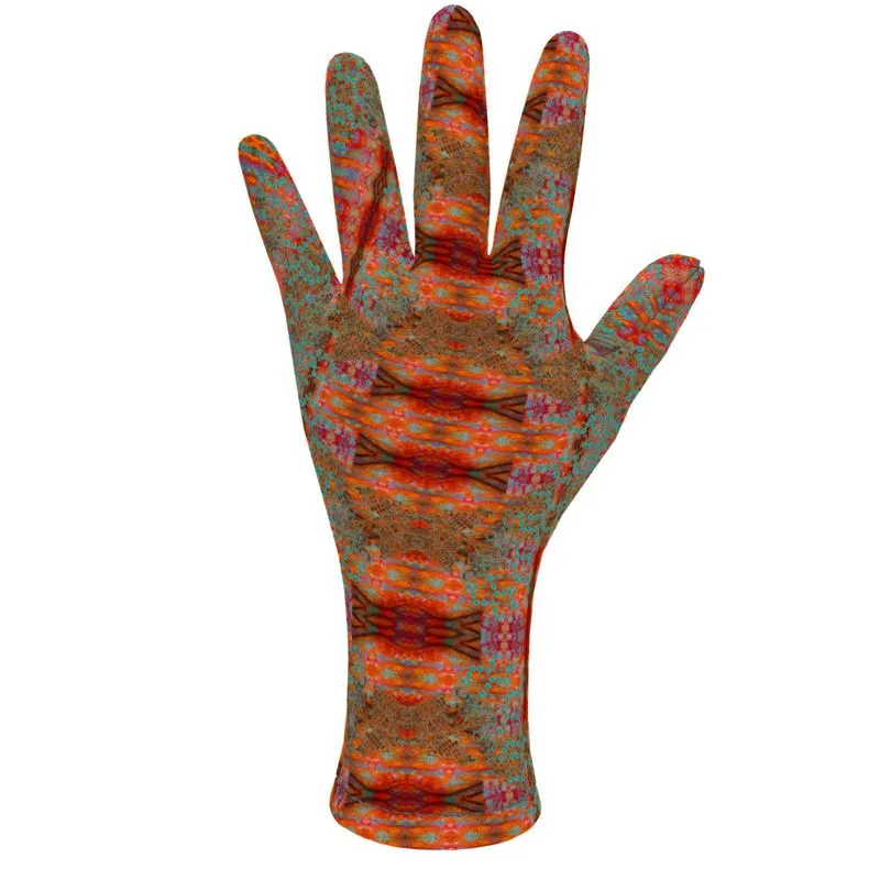 Fleece Gloves (Unisex)(WindSong Flower) RJSTH@Fabric#12 RJSTHS2021 RJS