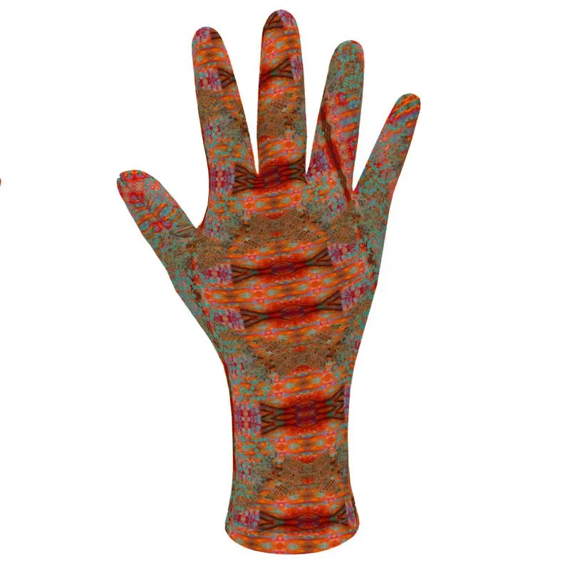 Fleece Gloves (Unisex)(WindSong Flower) RJSTH@Fabric#12 RJSTHS2021 RJS