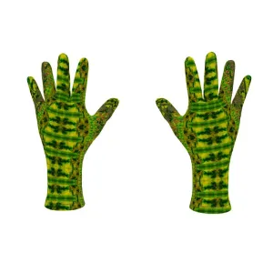Fleece Gloves (Unisex)(WindSong Flower) RJSTH@Fabric#3 RJSTHS2021 RJS