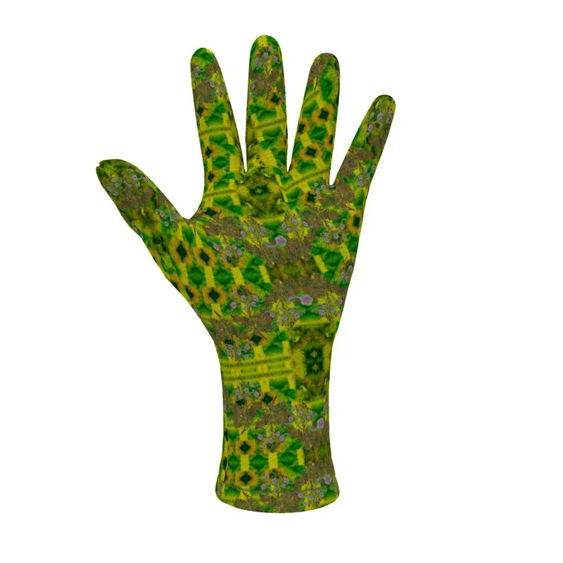Fleece Gloves (Unisex)(WindSong Flower) RJSTH@Fabric#5 RJSTHS2021 RJS