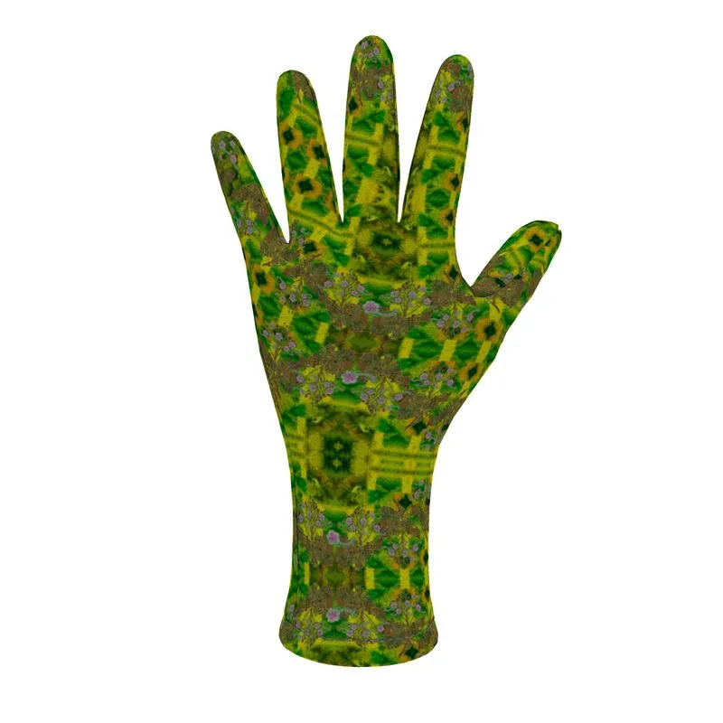 Fleece Gloves (Unisex)(WindSong Flower) RJSTH@Fabric#5 RJSTHS2021 RJS