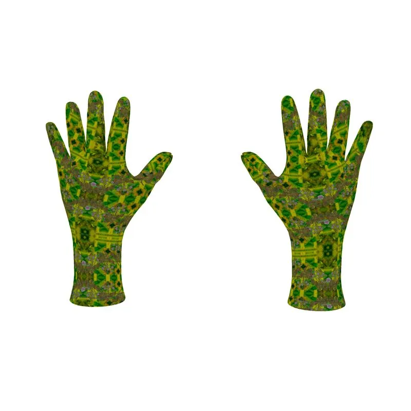 Fleece Gloves (Unisex)(WindSong Flower) RJSTH@Fabric#5 RJSTHS2021 RJS