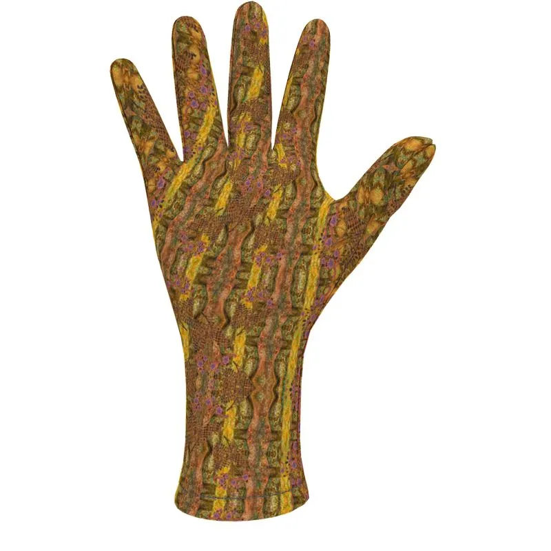 Fleece Gloves (Unisex)(WindSong Flower) RJSTH@Fabric#6 RJSTHS2021 RJS
