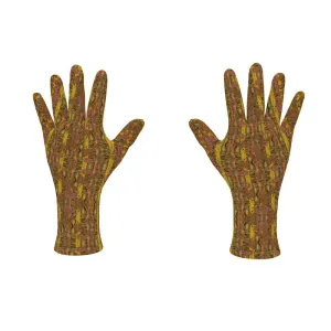 Fleece Gloves (Unisex)(WindSong Flower) RJSTH@Fabric#6 RJSTHS2021 RJS