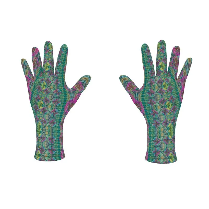 Fleece Gloves (Unisex)(WindSong Flower) RJSTH@Fabric#9 RJSTHS2021 RJS